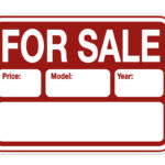 For Sale Auto Sign retro verkoopbord USA