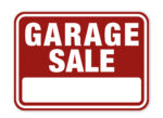 Garage sale bord