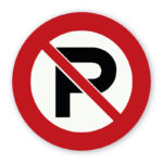 P parkeerverbod verkeersbordje