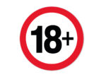 Standaard bordje 18+