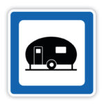Camping caravan retro