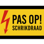 Pas op! Schrikdraad