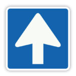 Pijl verkeersbord eenrichting
