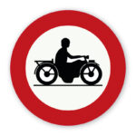Retro motor verkeersbord