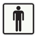 Toilet bordje heren