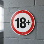 Standaard bordje 18+ - Afbeelding 2