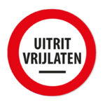 Uitrit vrijlaten rond